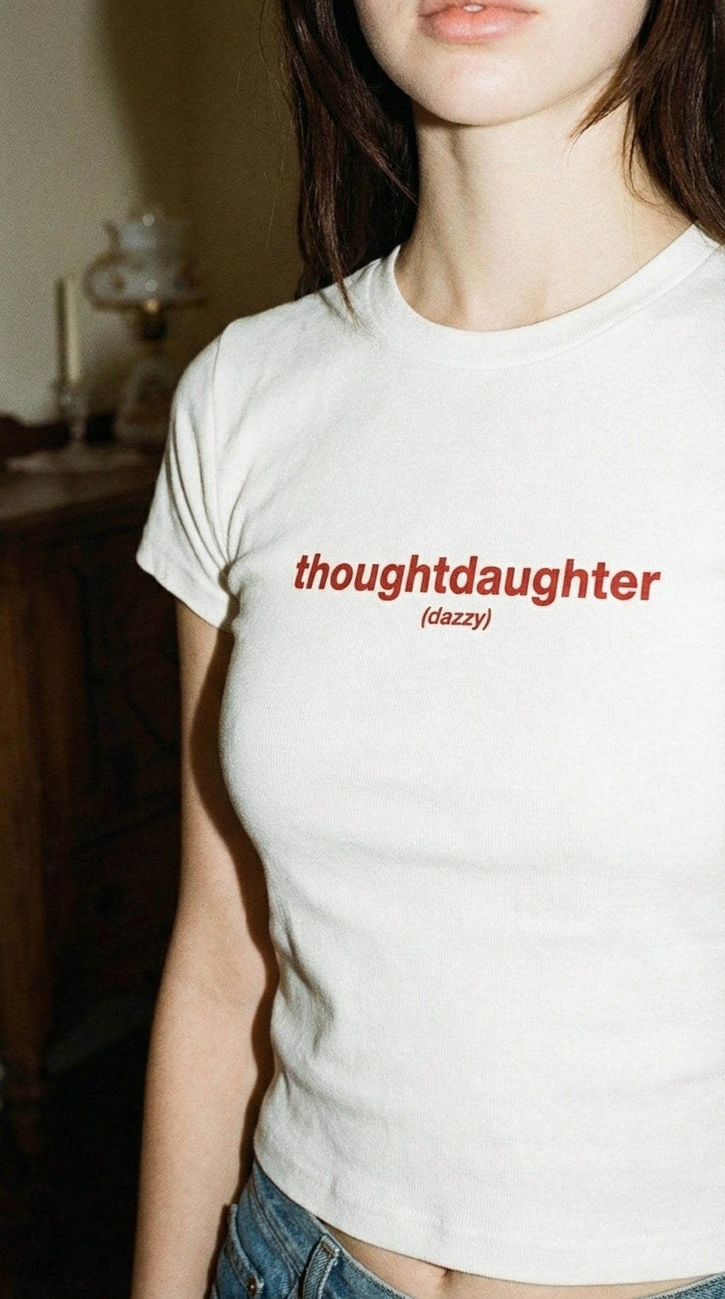 "thoughtdaughter" womens baby tee