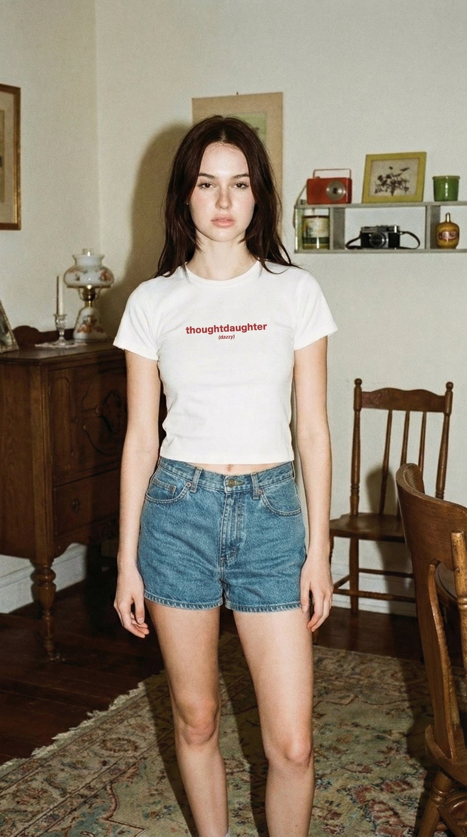 "thoughtdaughter" womens baby tee